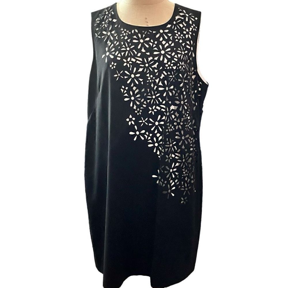 Calvin Klein Sleeveless Floral Laser Cut-out Dress : SZ: 14 / NWOT